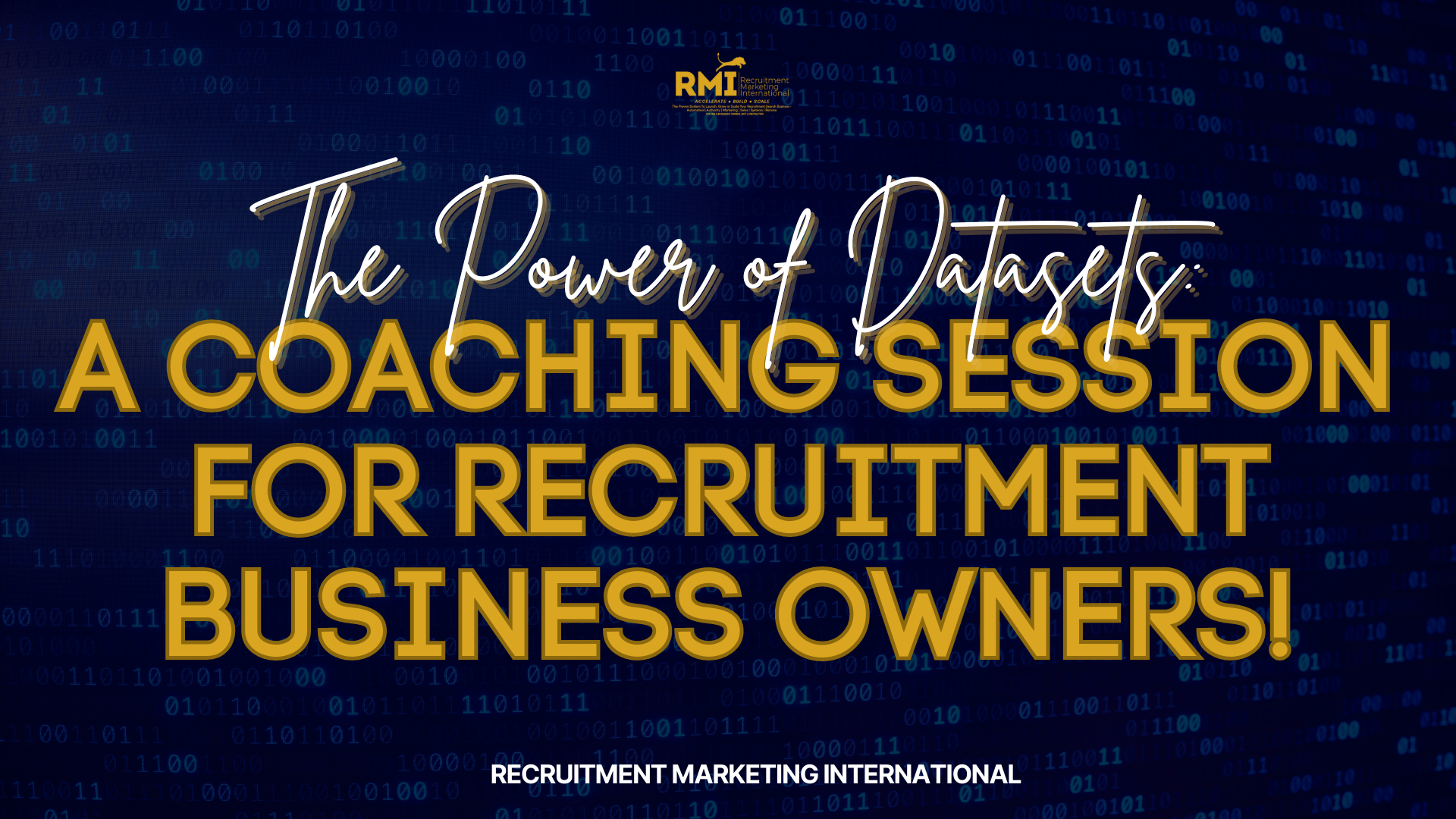 PODCAST 234 – THE POWER OF DATASETS: A COACHING SESSION FOR RECRUITMENT BUSINESS OWNERS